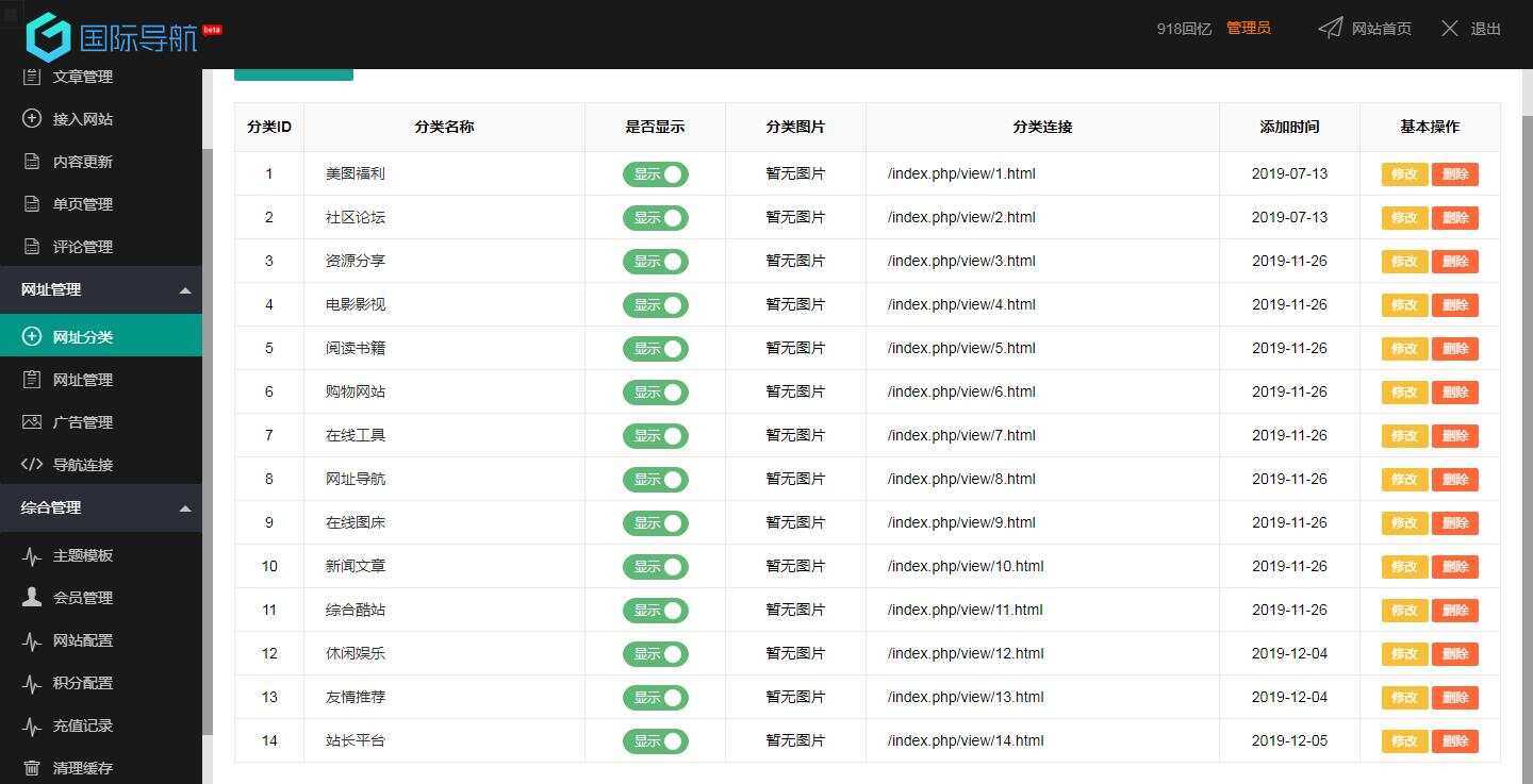 图片[2] - 918国际导航免费分享一款简洁模板+整站程序+数据打包 - 项目资源网